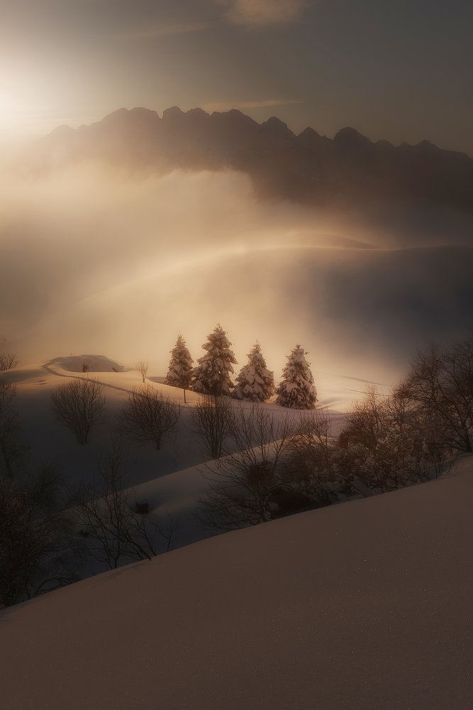 Winter Sunset von Filippo Manini