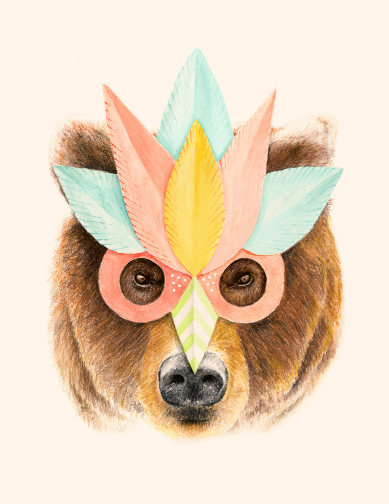 Bear Paper Mask von Florent Bodart