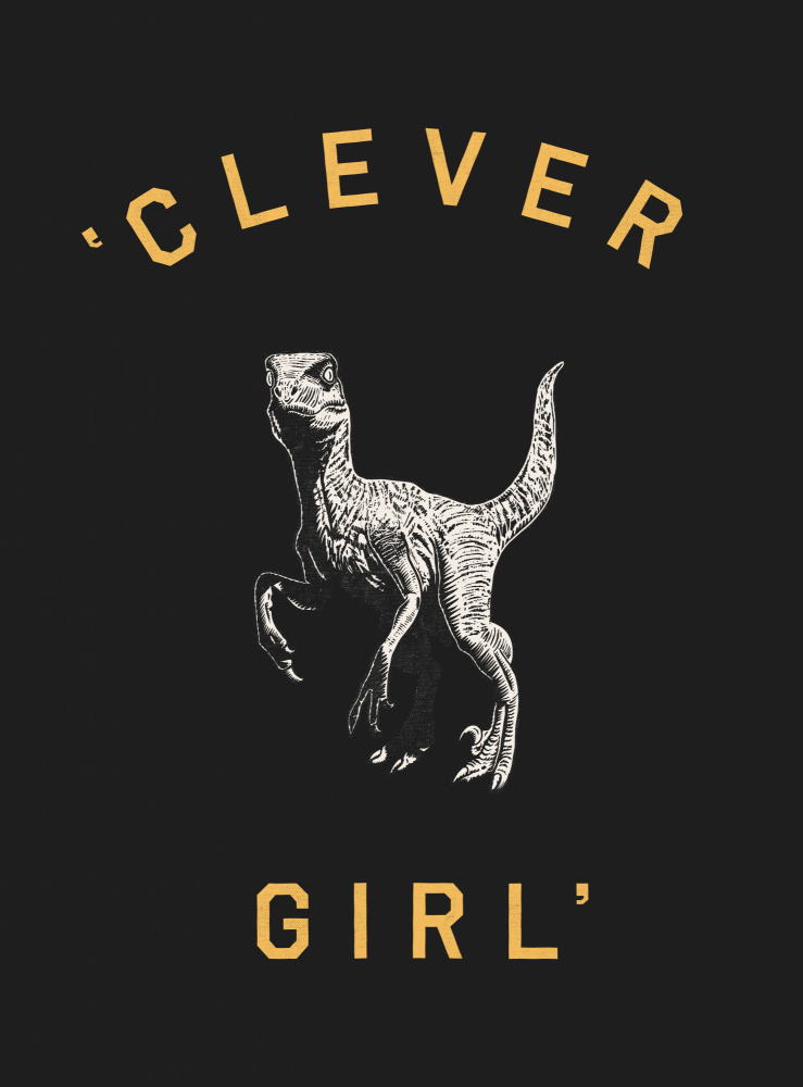 Clever Girl   Dark Print von Florent Bodart