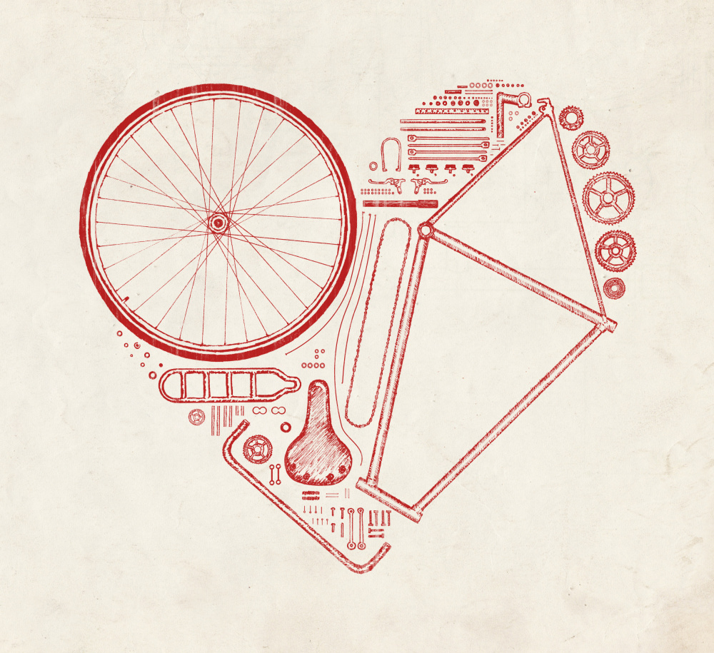 Love Bike Nº2 von Florent Bodart