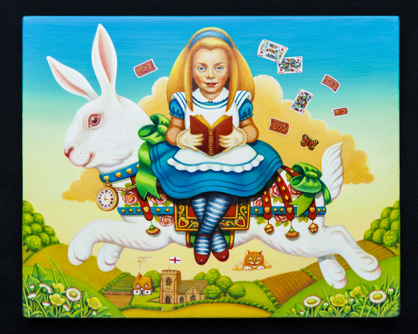 Alice and the White Rabbit von Frances Broomfield