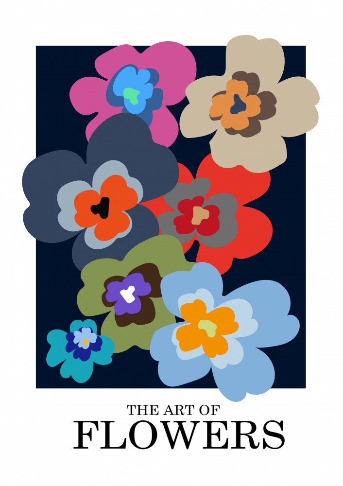 The Art Of Flowers Blue von Frances Collett