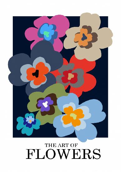 The Art Of Flowers Blue