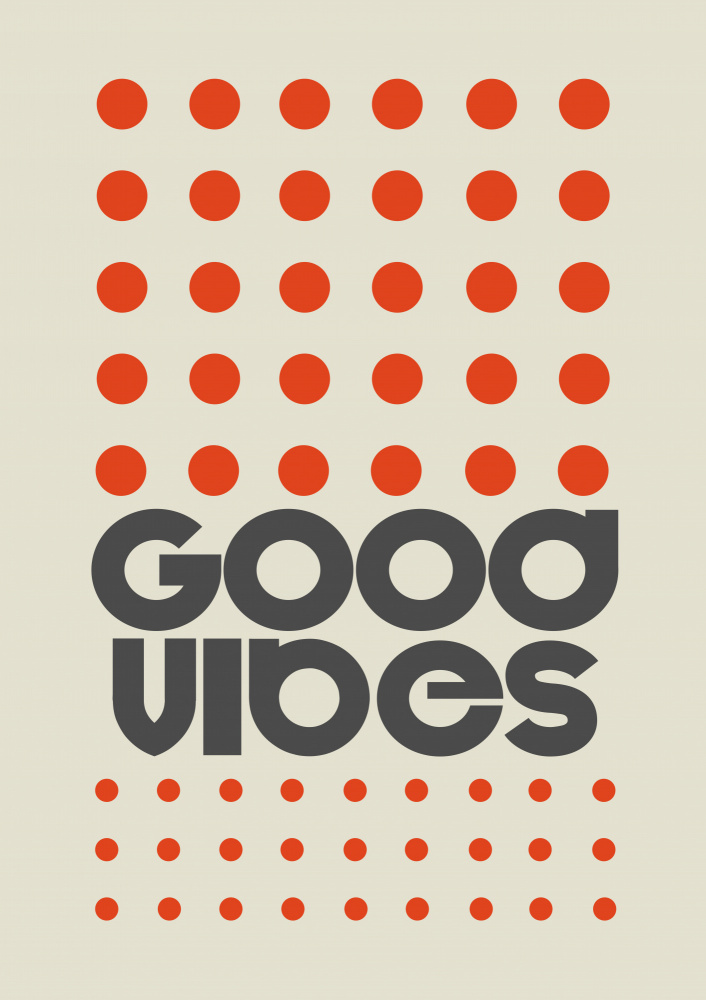 Good Vibes Orange von Frances Collett