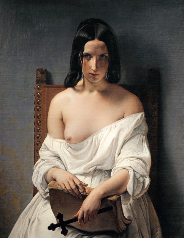 Meditation, Italy in 1848 von Francesco Hayez