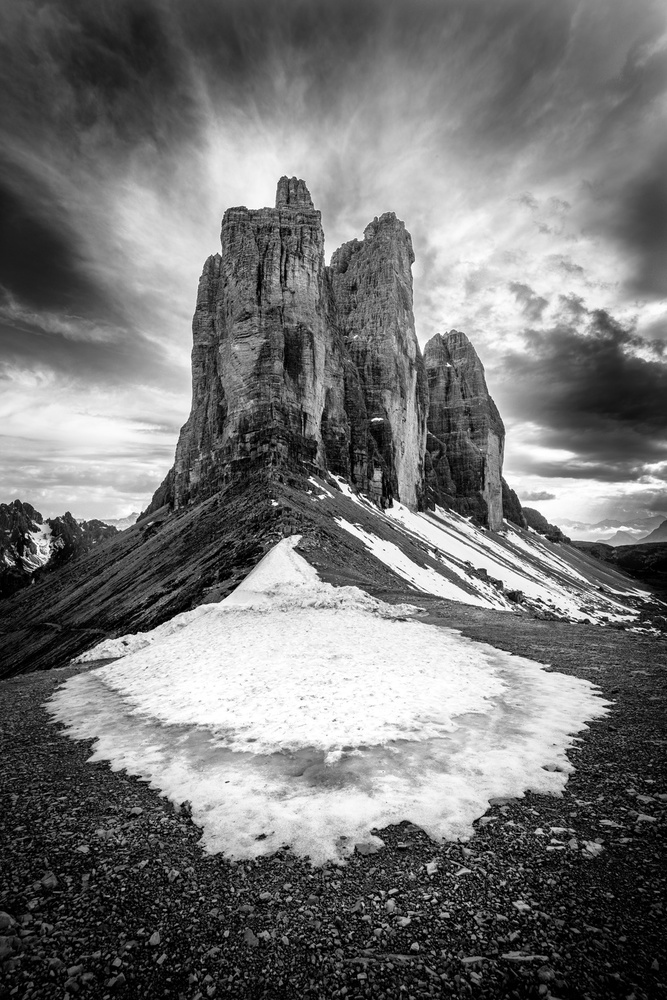 Tre Cime tear of snow von Franco Ameli