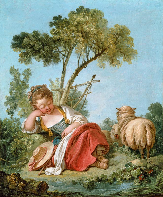 Die kleine Schäferin von François Boucher