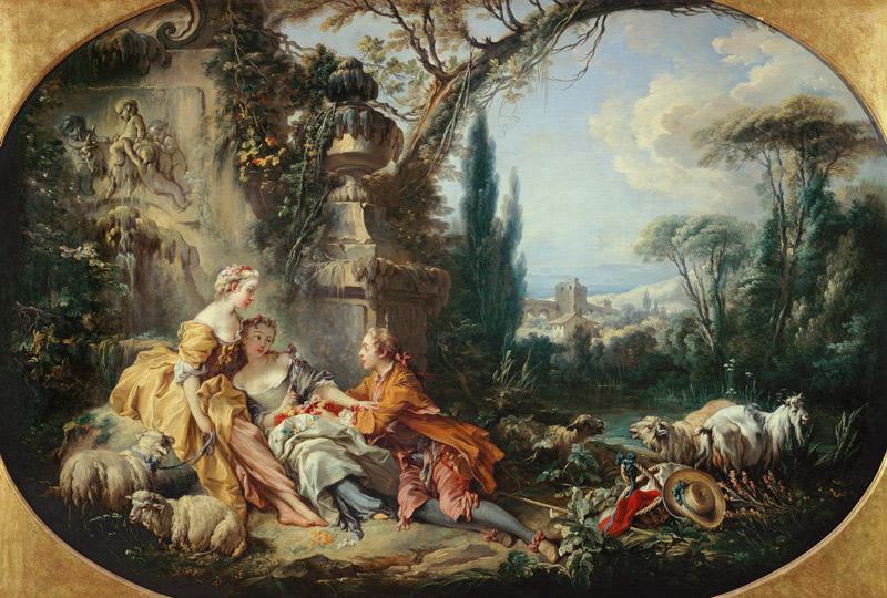 Les Charmes de la vie champêtre (Die Freuden des Landlebens) von François Boucher