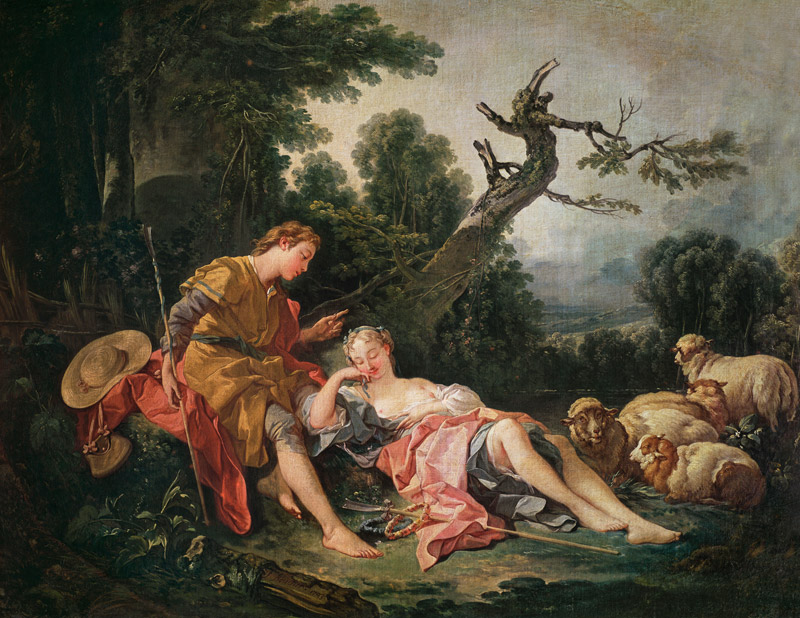 The Sleeping Shepherdess von François Boucher