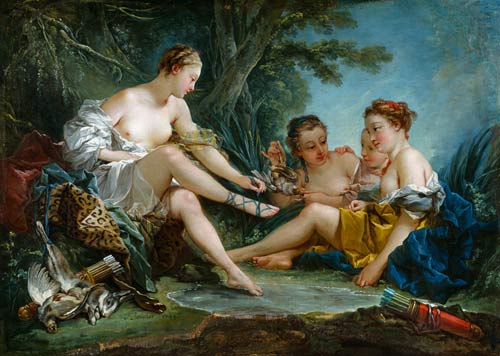 Diana nach der Jagd von François Boucher