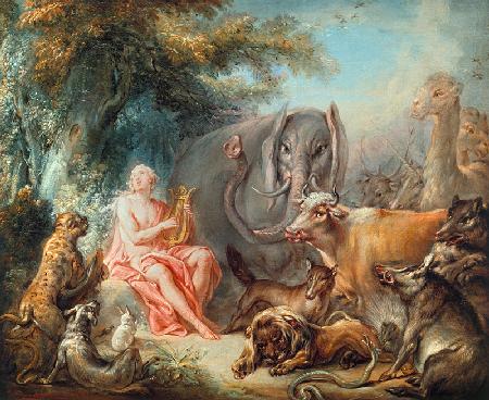 Orpheus bezaubert die Tiere