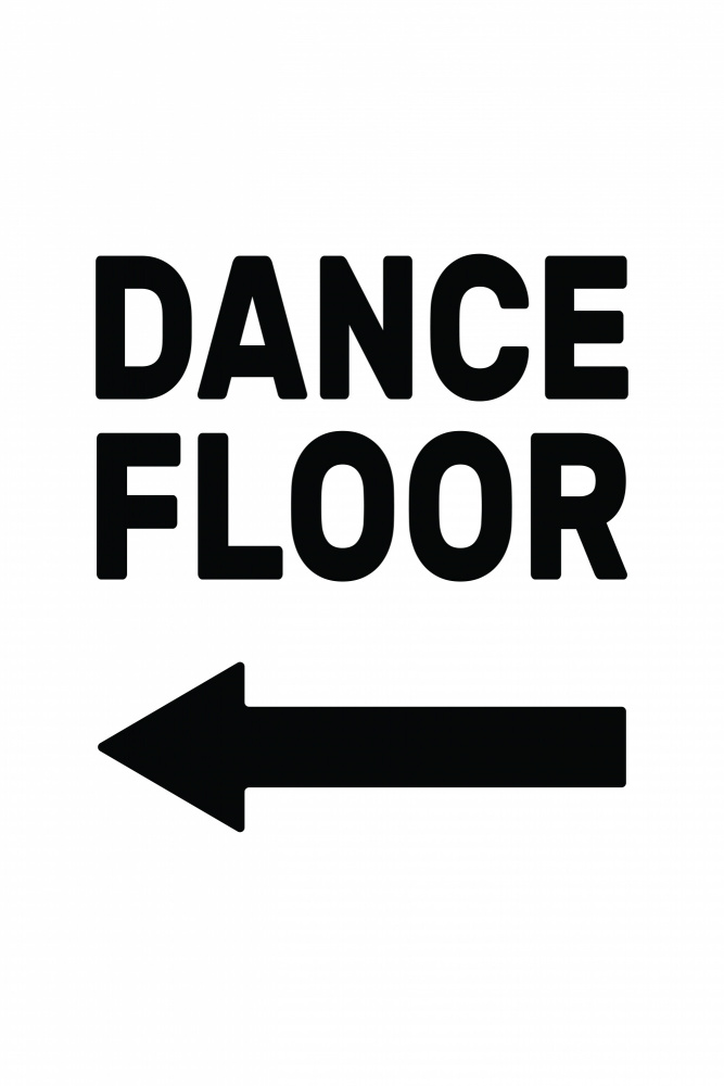 Dance Floor Arrow Left von Frankie Kerr-Dineen