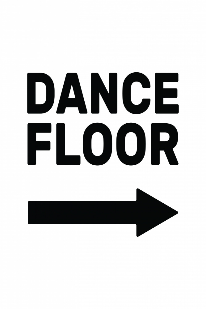 Dance Floor Arrow Right von Frankie Kerr-Dineen