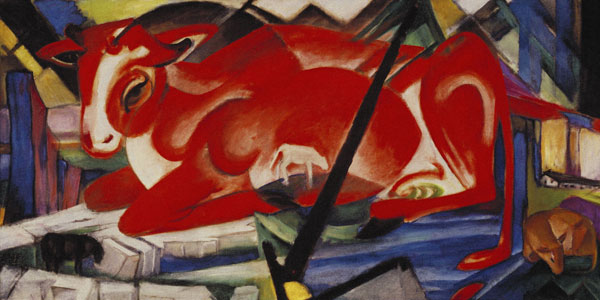 Die Weltkuh von Franz Marc