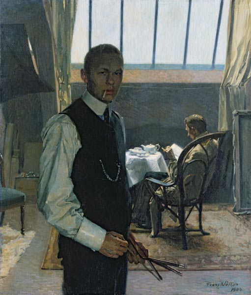 Self Portrait in the Studio von Franz Noelken