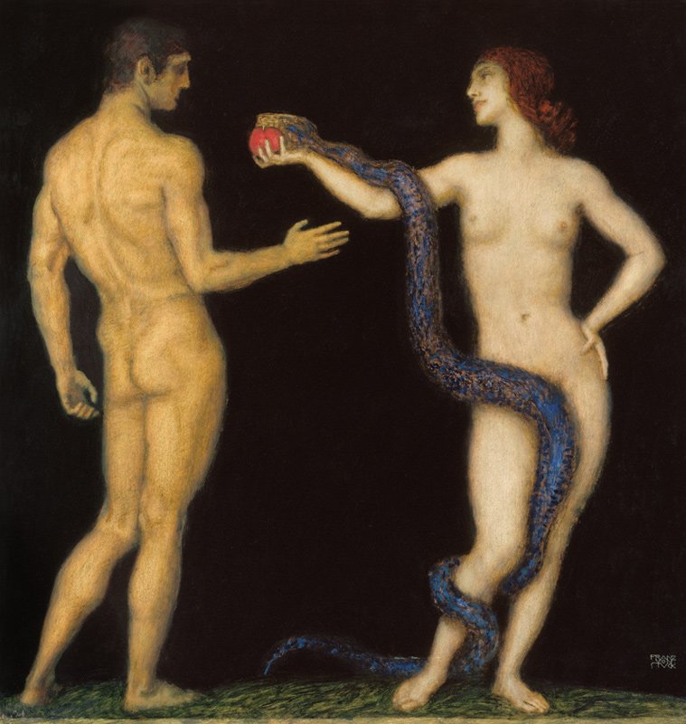 Adam und Eva von Franz von Stuck