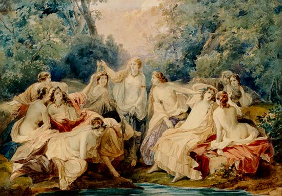 Florinde und ihre Freundinnen von Franz Xaver Winterhalter