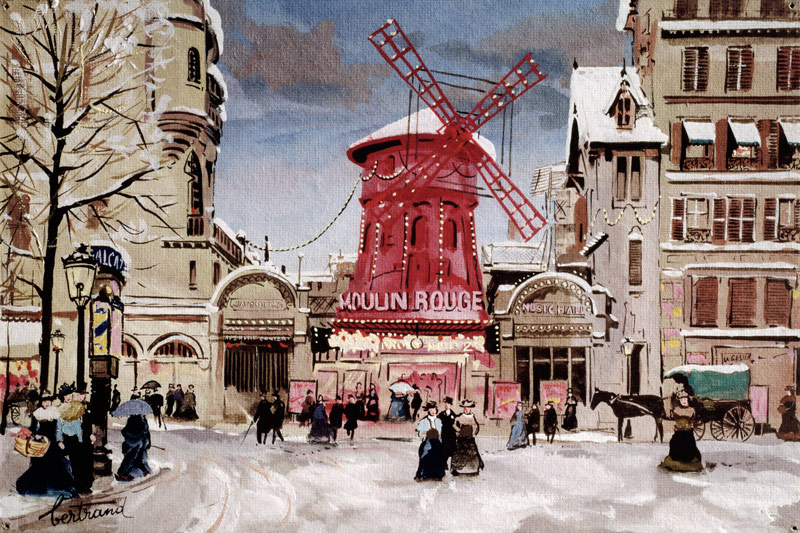 The Moulin Rouge, Paris von Fred Bertrand