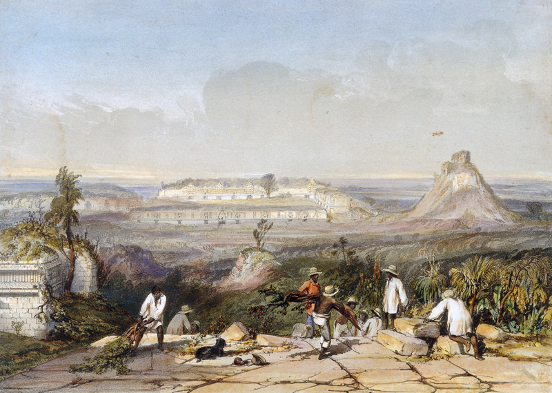 Mexiko, Ansicht von Uxmal von Frederick Catherwood