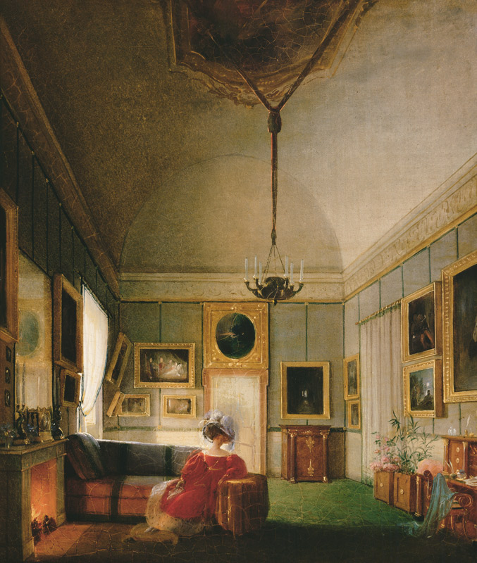 Salon of Hortense de Beauharnais (1783-1837) at Arenenberg von French School