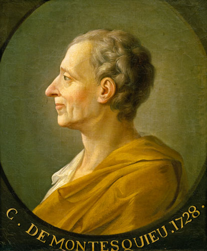 Portrait of Charles de Montesquieu (1689-1755), French philosopher and jurist von French School