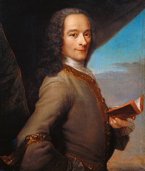 Portrait of the Young Voltaire (1694-1778) von French School