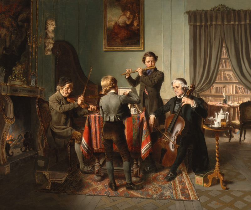 Das Quartett. von Friedrich Peter Hiddemann