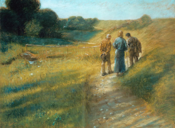 Der Gang nach Emmaus / Fritz von Uhde von Fritz von Uhde