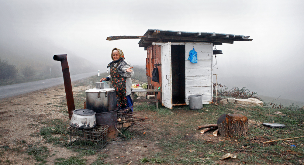 Boiled corn vendor von Garik