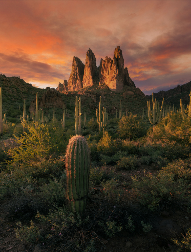 Superstition Mountains von Gengchen Wang