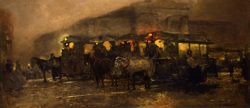 Platz am Abend von Georg Hendrik Breitner