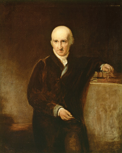 Portrait of Benjamin West (1738-1820) von George Henry Harlow