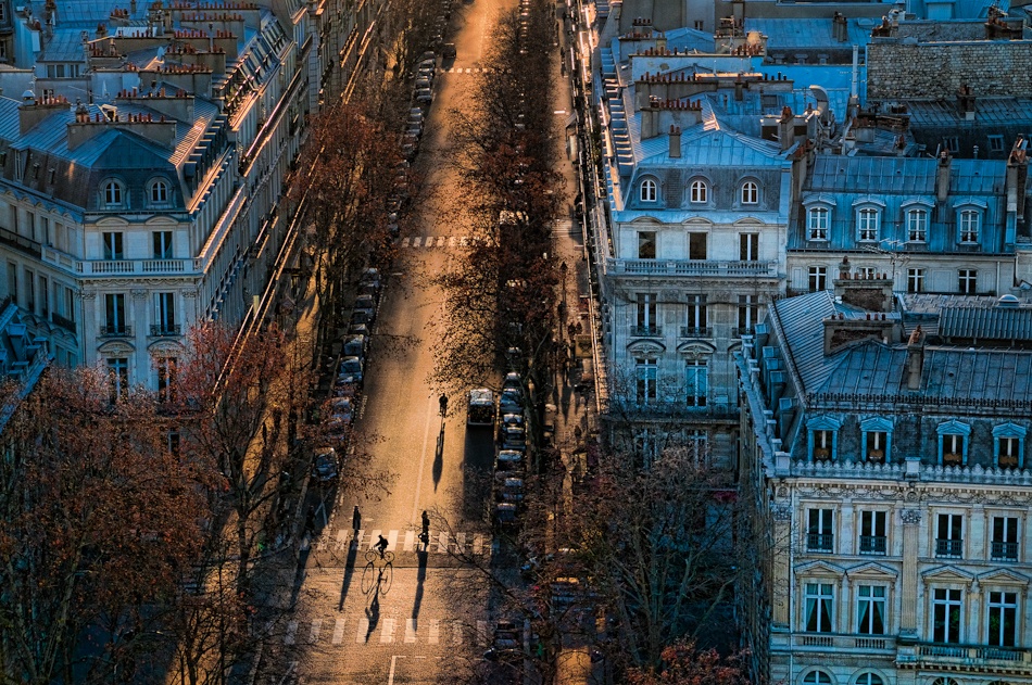 2 cyclists + 2 pedestrians von Gerald Bloch