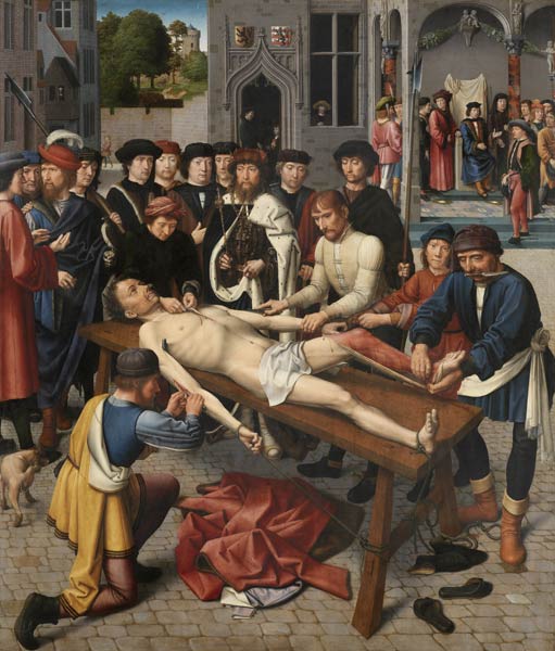 Die Häutung des Richters Sisamnes (Rechte Tafel) von Gerard David