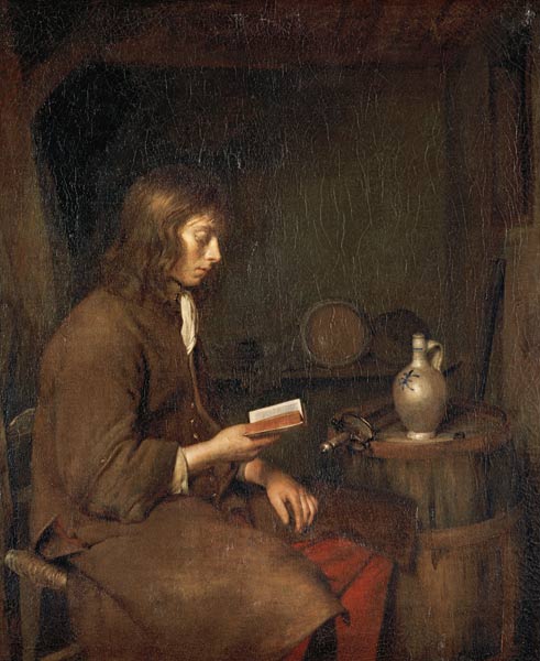 Der Lesende von Gerard ter Borch or Terborch