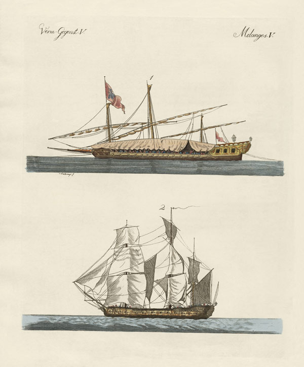 Ships von German School, (19th century)