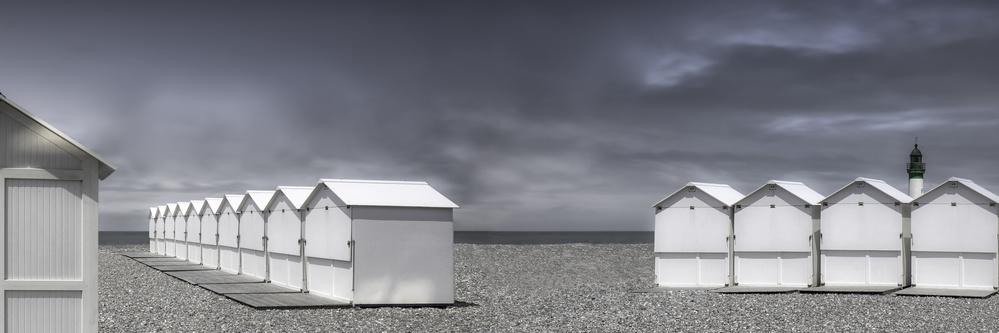 cabins beach von Gilbert Claes