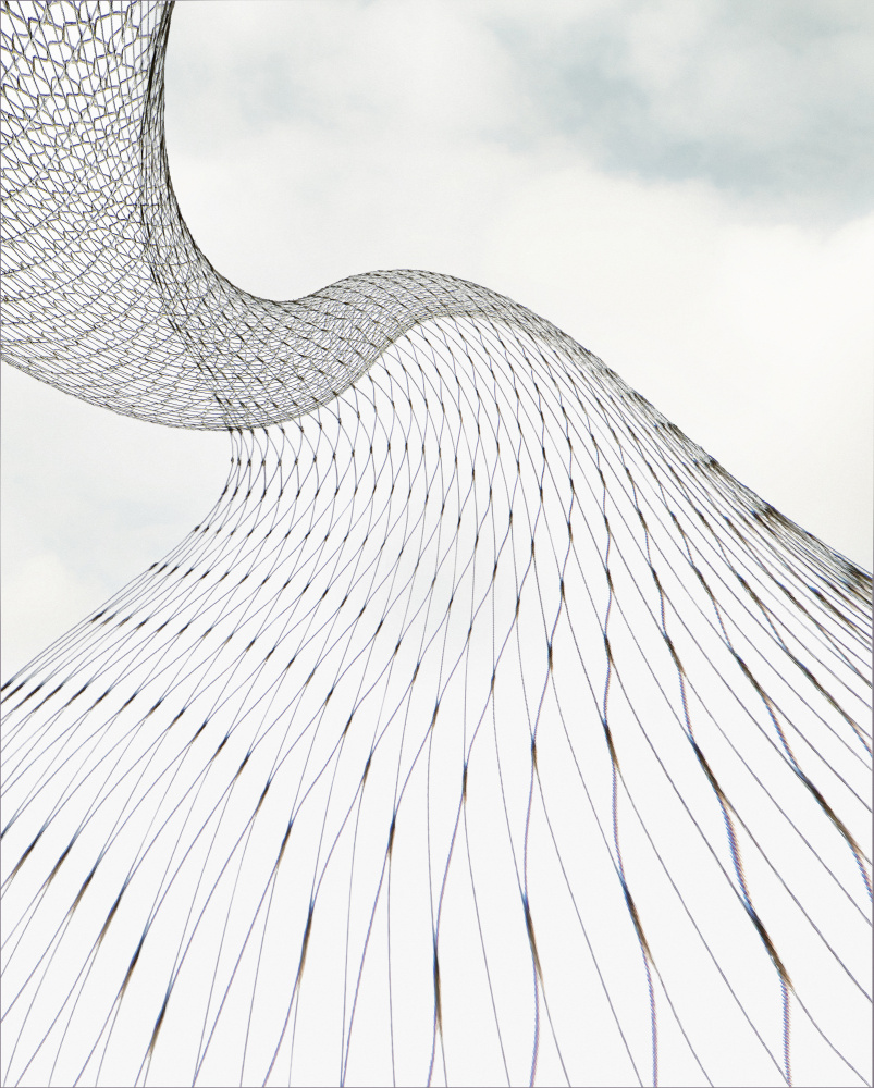 Twisting fishing net von Gilbert Claes