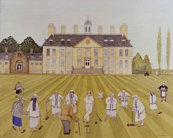 Croquet on the Lawn von  Gillian  Lawson