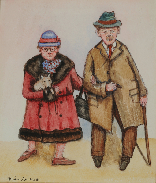 Elderly Couple von  Gillian  Lawson