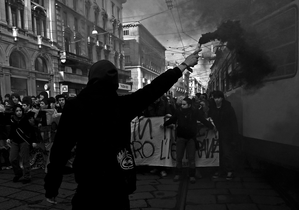 Student Protest von Giorgio Pizzocaro