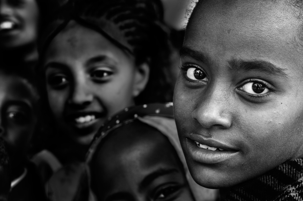 Eyes of children in Addis von Giovanni Cavalli