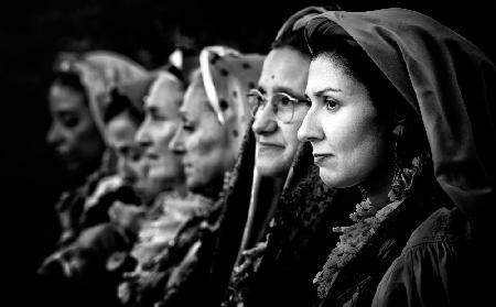 Faces. Traditional costumes. Nuoro 2023