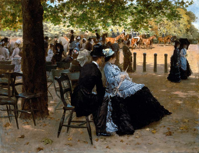 Flirt, Hyde Park von Giuseppe de Nittis