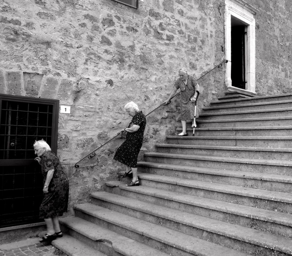 Coming out of the church von Giuseppe Grimaldi