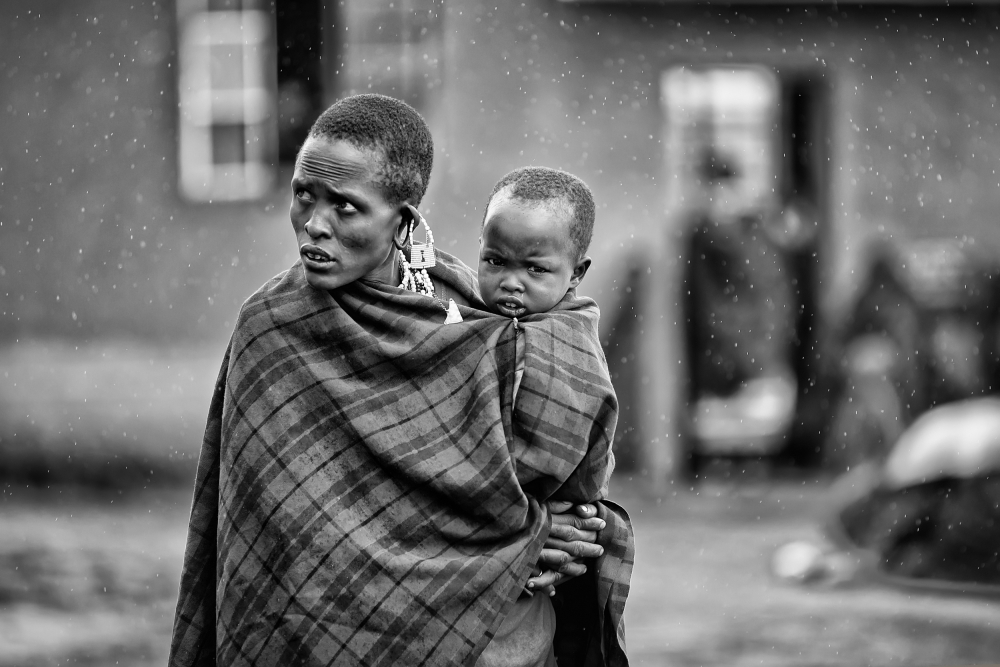 Nestled in Mothers arms von Goran Jovic