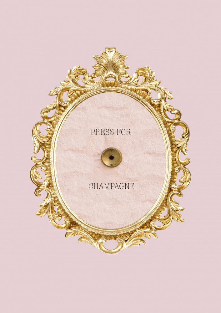 Press for champagne pink von Grace Digital Art Co