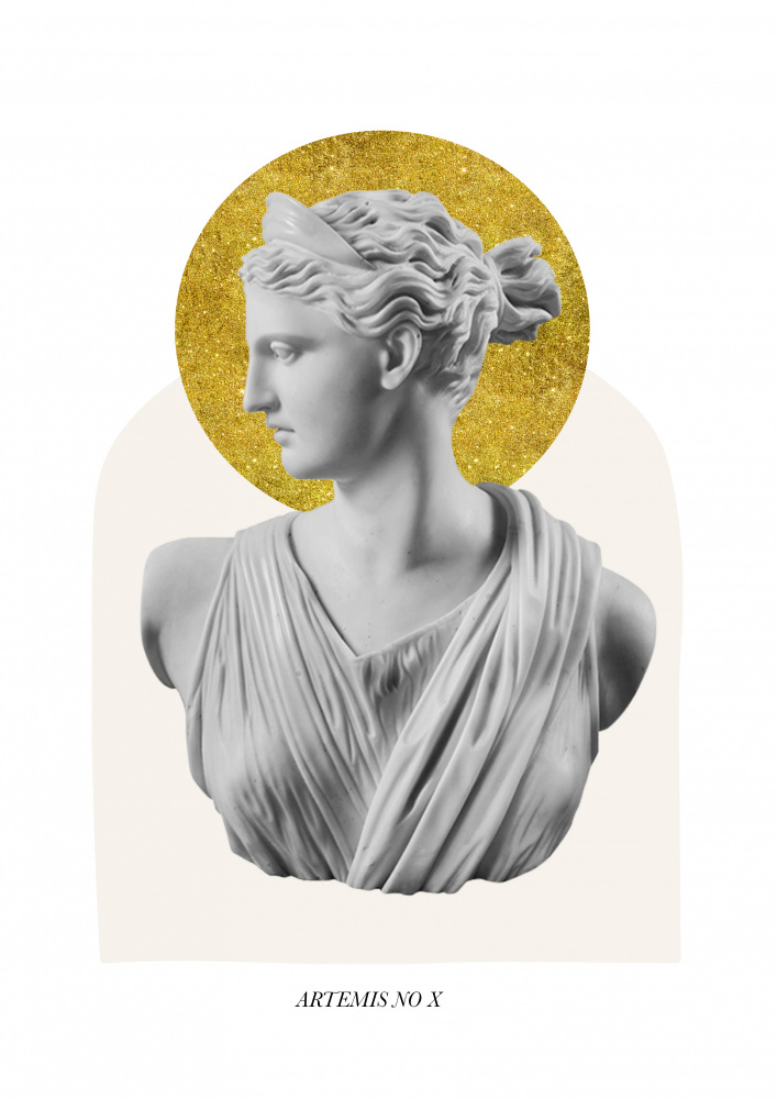 Gold Artemis Goddess von Grace Digital Art Co