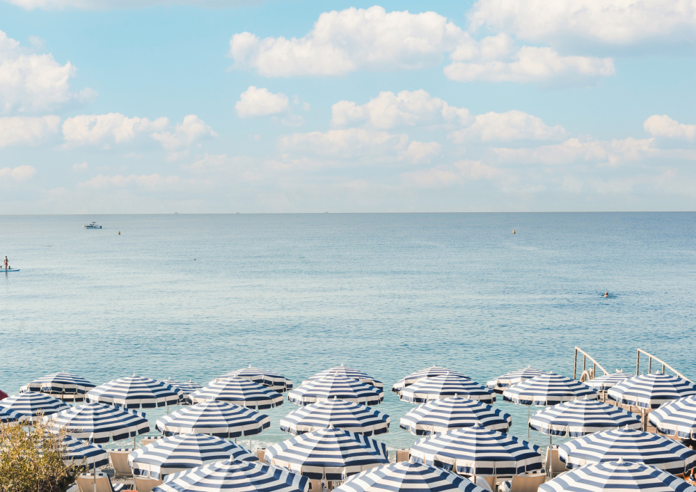 French Riviera Beach Umbrellas II von Grace Digital Art Co