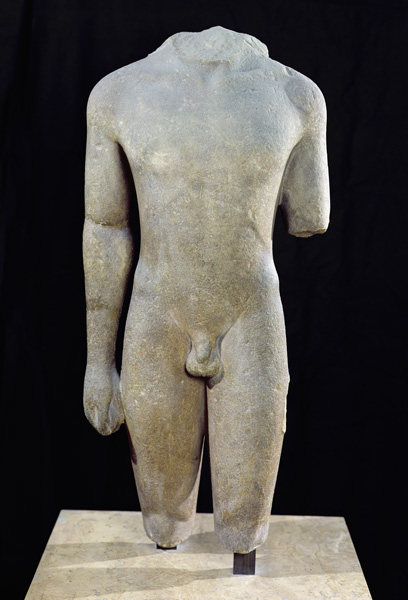 Torso of Kouros, from Actium von Greek